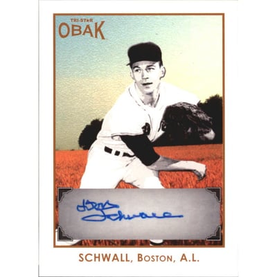 2011 TRISTAR Obak Autographs Brown #A40  Don Schwall