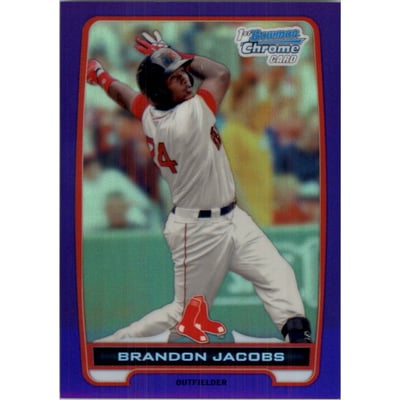 2012 Bowman Chrome Prospects Purple Refractors #BCP93 Brandon Jacobs