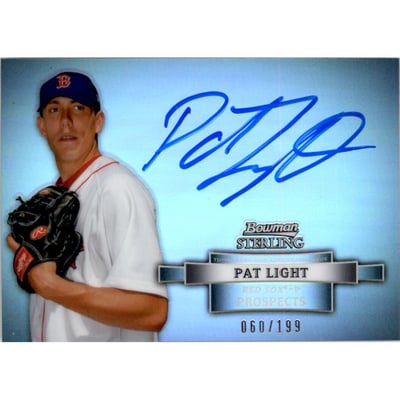 2012 Bowman Sterling Prospect Autographs Refractors #PL Pat Light