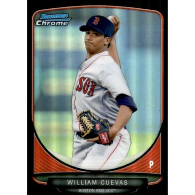 2013 Bowman Chrome Prospects Black Refractors #BCP59 William Cuevas