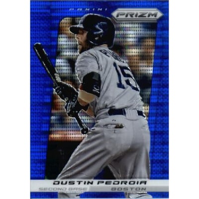 2013 Panini Prizm Prizms Blue #81 Dustin Pedroia