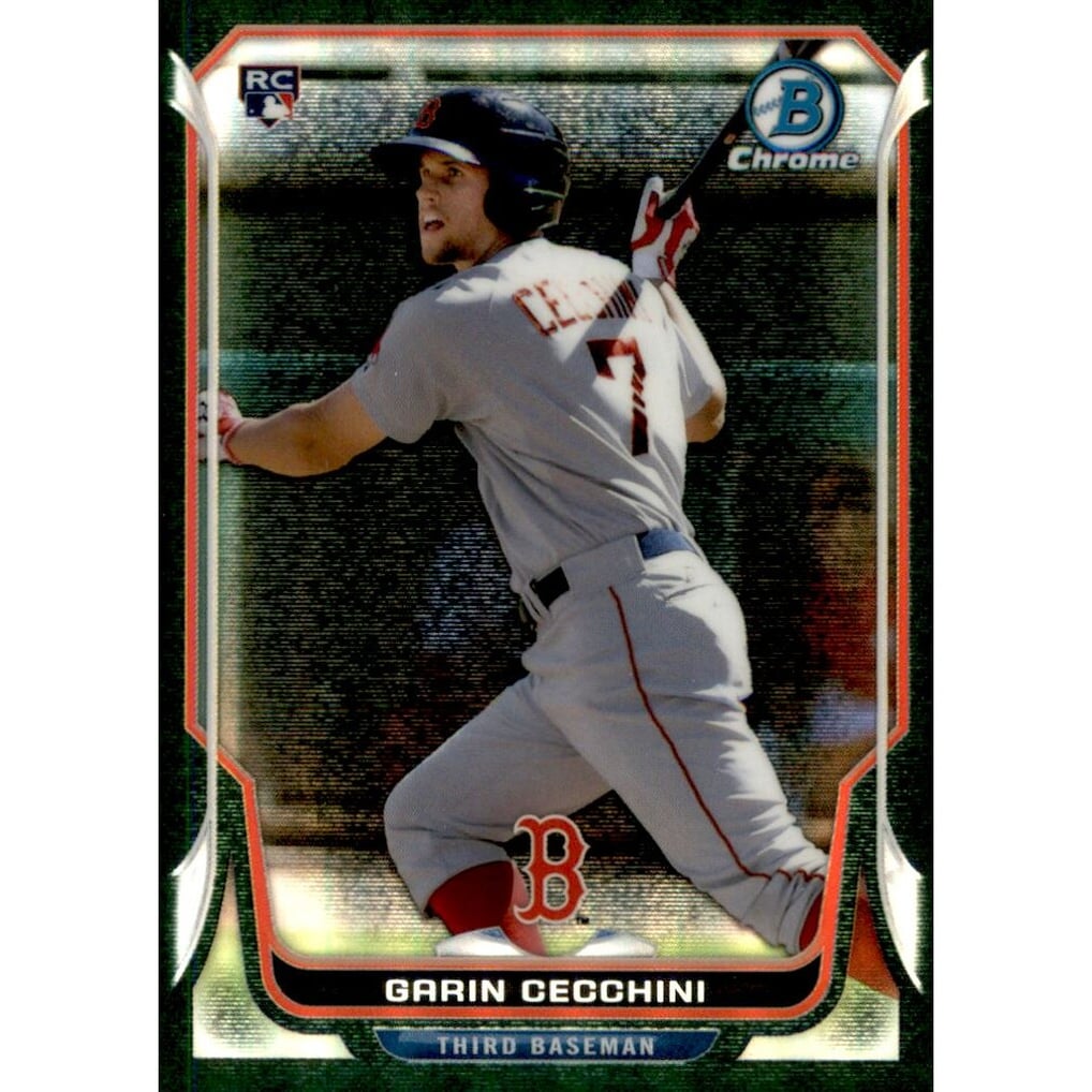 2014 Bowman Chrome Black Static Refractors #26 Garin Cecchini