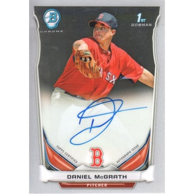 2014 Bowman Chrome Prospect Autographs #BCAPDM Daniel McGrath