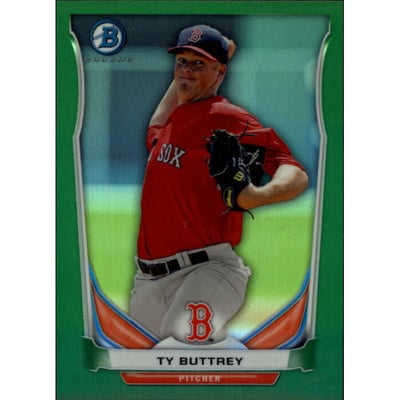 2014 Bowman Chrome Prospects Green Refractors #BCP30 Ty Buttrey
