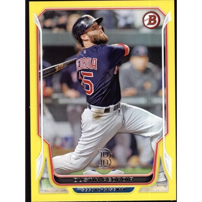 2014 Bowman Yellow #66 Dustin Pedroia