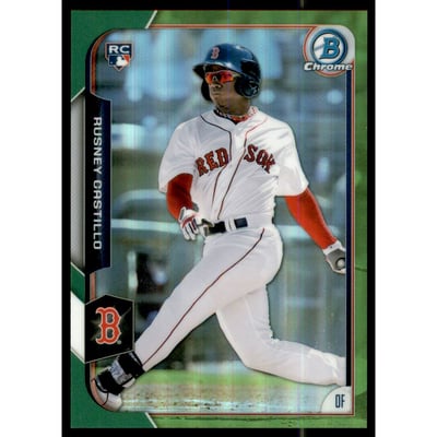 2015 Bowman Chrome Green Refractors #174 Rusney Castillo