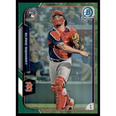 2015 Bowman Chrome Green Refractors #180 Blake Swihart