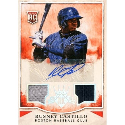 2015 Diamond Kings Rookie Signature Materials Silver #177 Rusney Castillo/299