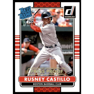 2015 Donruss Press Proofs Gold #31 Rusney Castillo RR