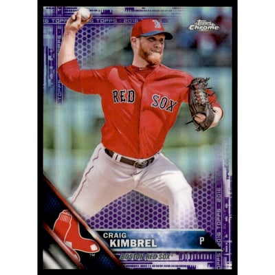 2016 Topps Chrome Purple Refractors #119 Craig Kimbrel
