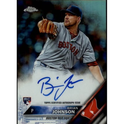 2016 Topps Chrome Rookie Autographs Refractors #RABJ Brian Johnson