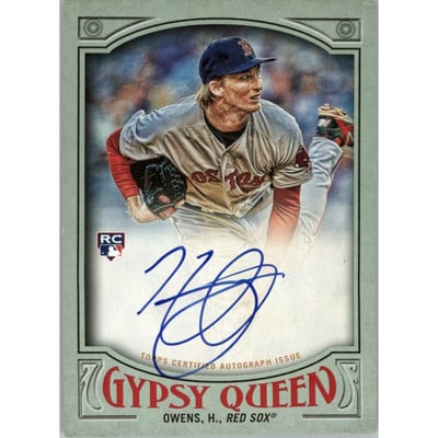2016 Topps Gypsy Queen Autographs Green #GQAHO Henry Owens