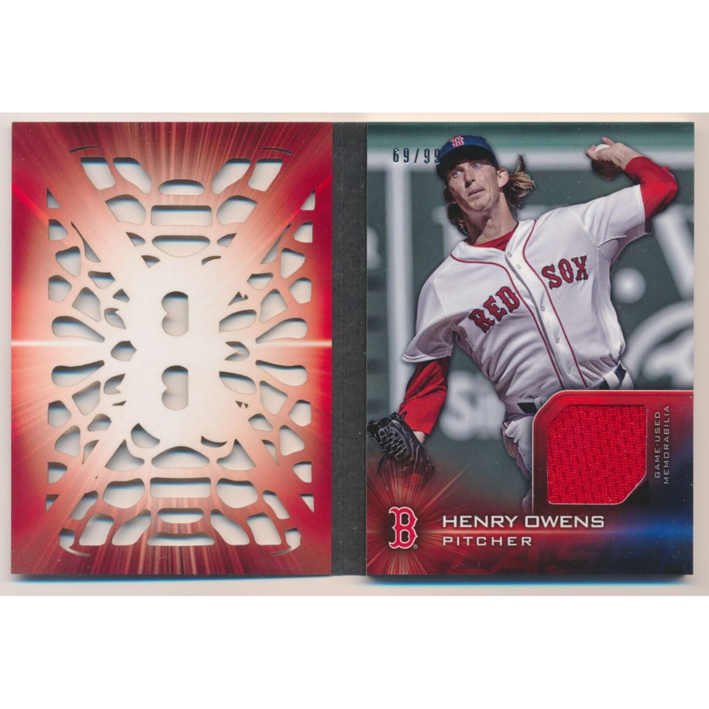 2016 Topps Laser Relics #TLRHOW Henry Owens S2