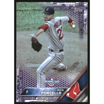 2016 Topps Opening Day Toys R Us Purple Foil #OD9 Rick Porcello