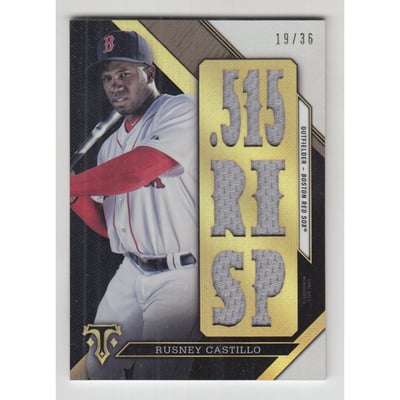 2016 Topps Triple Threads Relics #TTRRCA1 Rusney Castillo