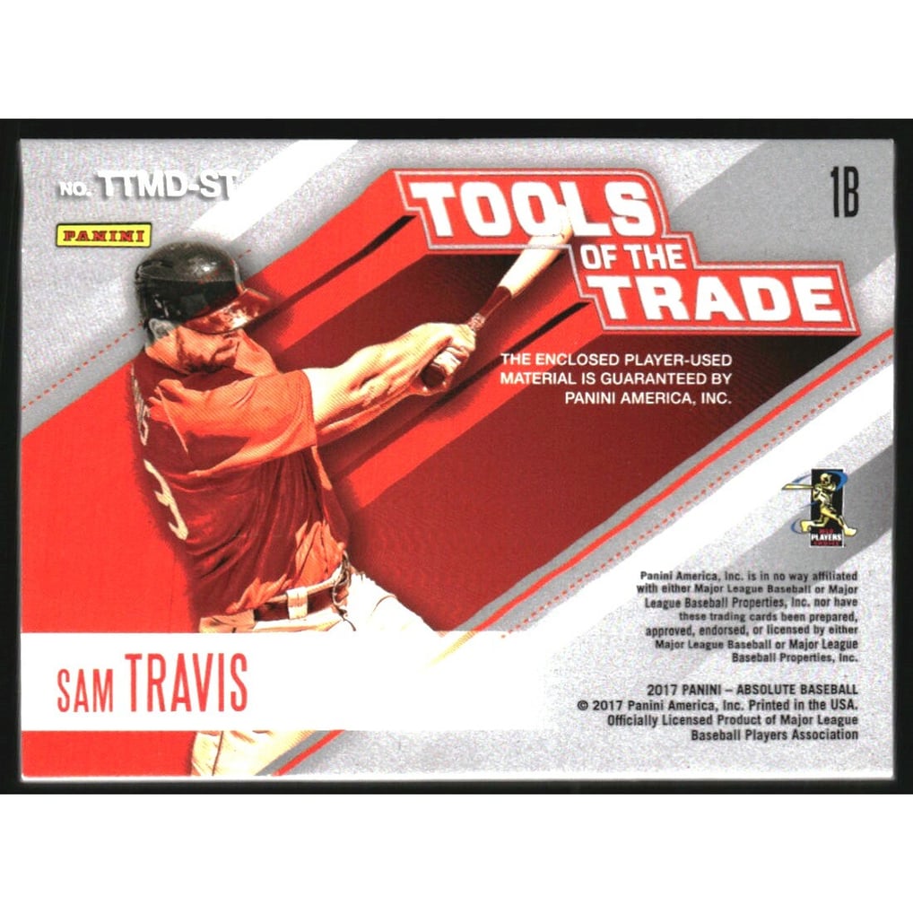 2017 Absolute Tools of the Trade Materials Double #13 Sam Travis/99