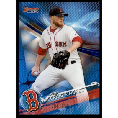 2017 Bowman's Best Blue Refractors #27 Craig Kimbrel