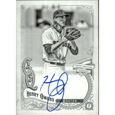 2017 Topps Gypsy Queen Autographs Black and White #GQAHO Henry Owens