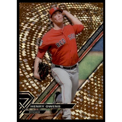 2017 Topps High Tek Orange Magma #HTHO Henry Owens B