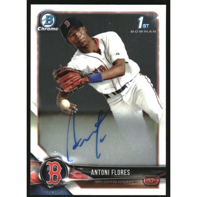 2018 Bowman Chrome Prospect Autographs #BCPAAF Antoni Flores