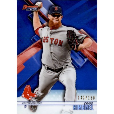 2018 Bowman's Best Blue Refractors #14 Craig Kimbrel