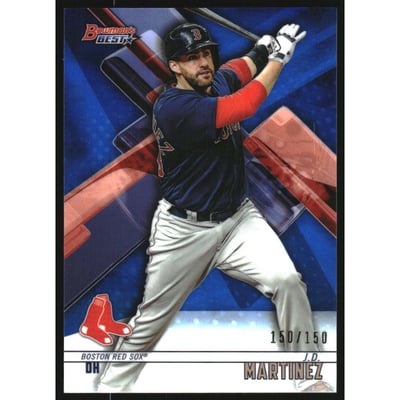 2018 Bowman's Best Blue Refractors #48 J.D. Martinez