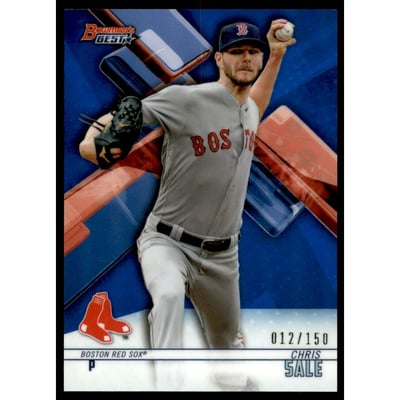 2018 Bowman's Best Blue Refractors #7 Chris Sale