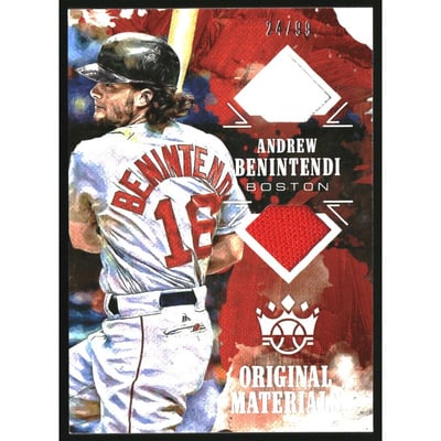 2018 Diamond Kings DK Originals Materials Holo Silver #5 Andrew Benintendi/99