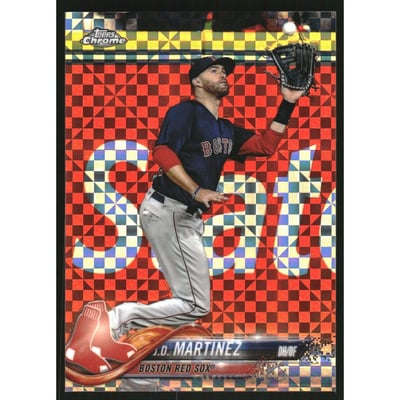 2018 Topps Chrome Update X-fractors #HMT40 J.D. Martinez