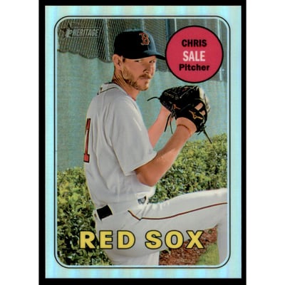 2018 Topps Heritage Chrome Refractors #THC109 Chris Sale