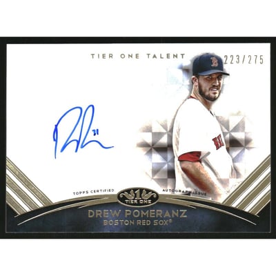 2018 Topps Tier One Talent Autographs #TTADPO Drew Pomeranz/275