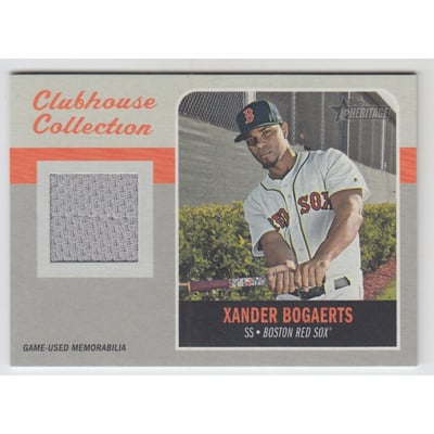 2019 Topps Heritage Clubhouse Collection Relics #CCRXB Xander Bogaerts