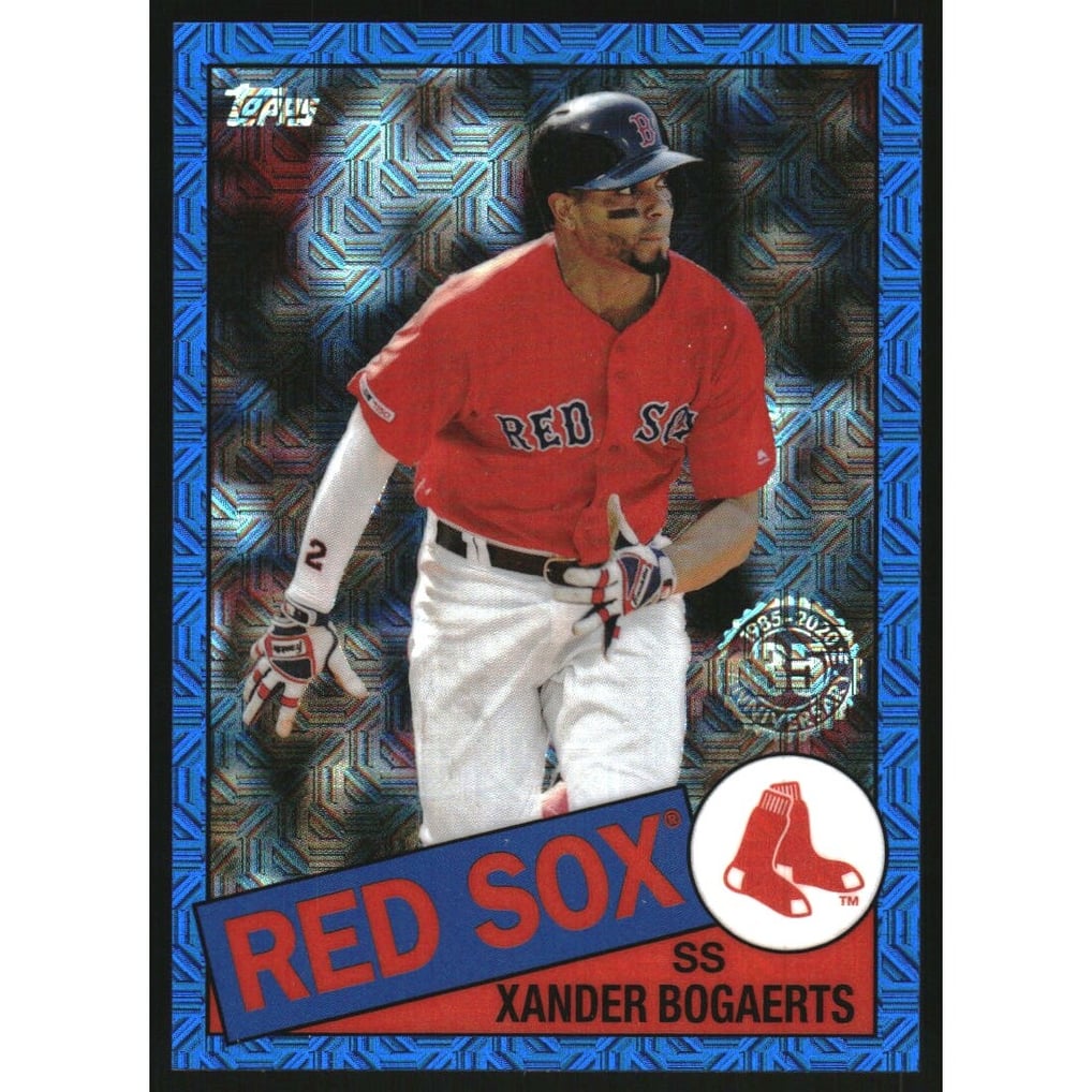 2020 Topps '85 Topps Silver Pack Chrome Series 2 Blue Refractors #85TC6 Xander Bogaerts
