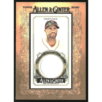 2020 Topps Allen and Ginter Mini Framed Relics #MFRJM J.D. Martinez