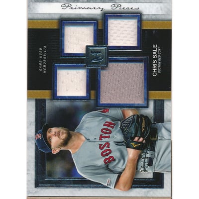 2020 Topps Museum Collection Meaningful Material Relics Gold #MMRCA Chris Archer