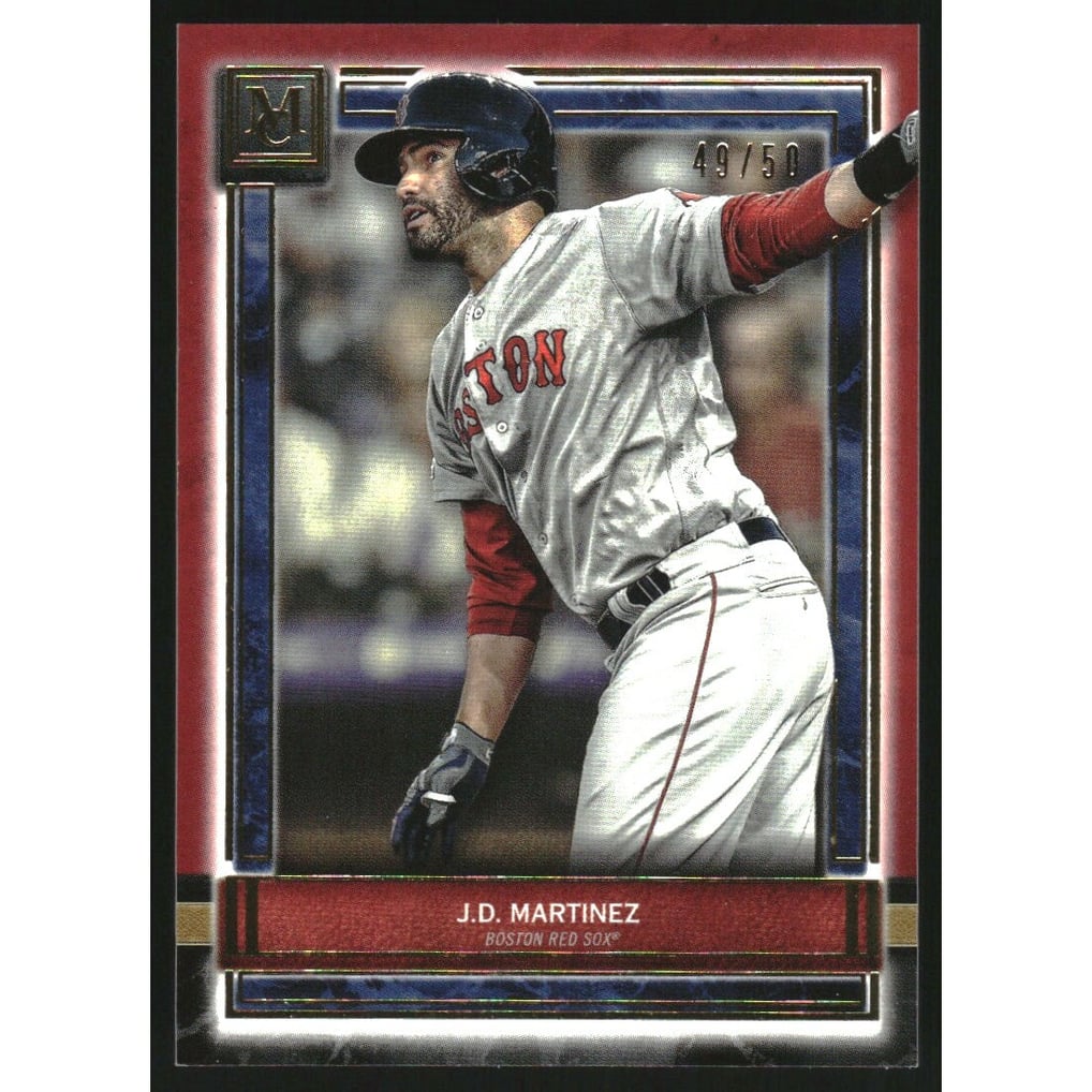 2020 Topps Museum Collection Ruby #7 J.D. Martinez
