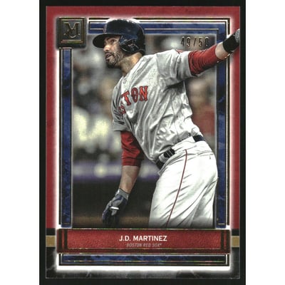 2020 Topps Museum Collection Ruby #7 J.D. Martinez