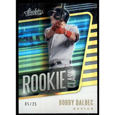 2021 Absolute Rookie Class Spectrum Gold #13 Bobby Dalbec