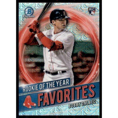 2021 Bowman Chrome Mega Box Rookie of the Year Favorites Refractors #RRYBD Bobby Dalbec