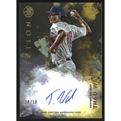 2021 Bowman Inception Autographs Gold #PATW Thad Ward