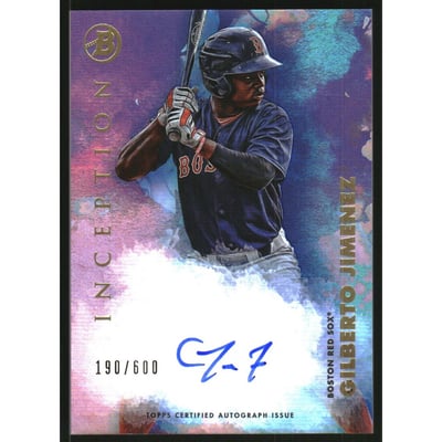 2021 Bowman Inception Autographs #PAGJ Gilberto Jimenez/600