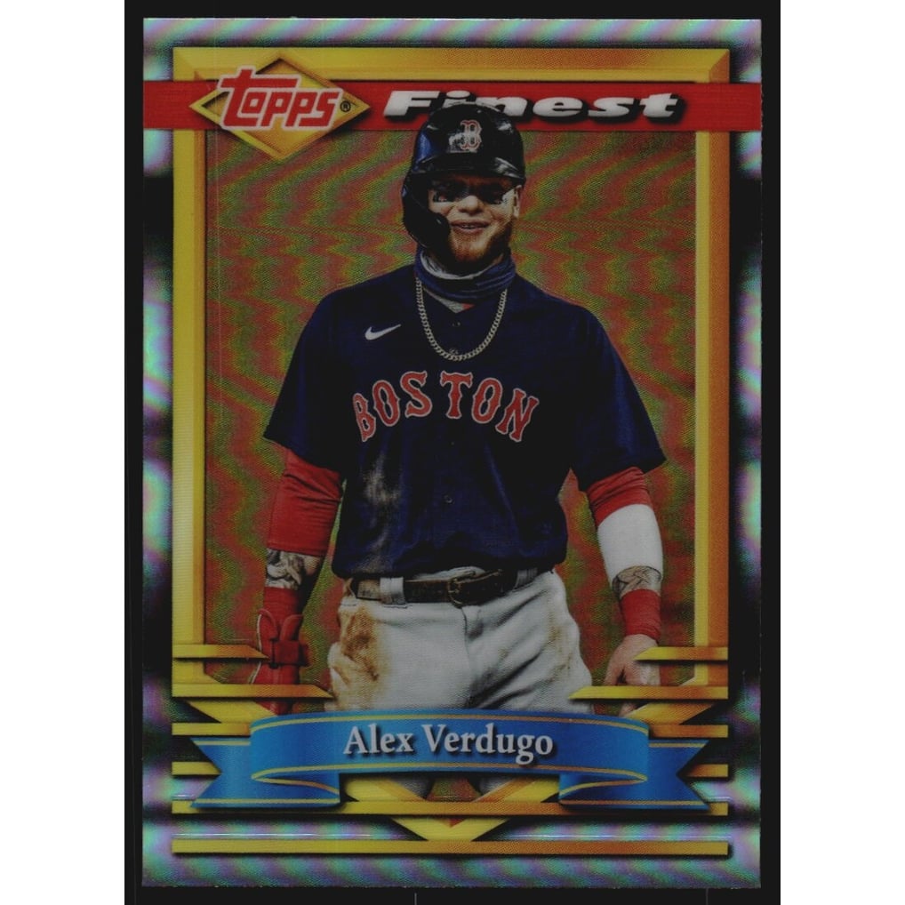 2021 Finest Flashbacks Refractors #55 Alex Verdugo