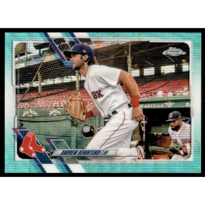 2021 Topps Chrome Aqua Wave Refractors #39 Andrew Benintendi