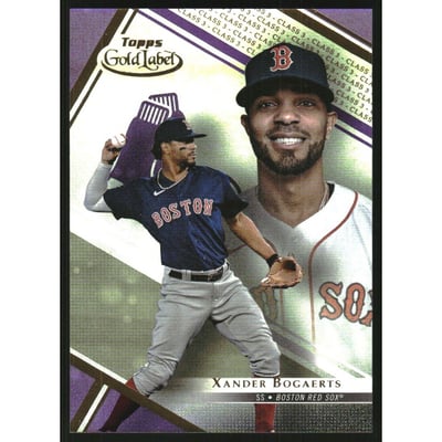 2021 Topps Gold Label Class 3 Purple #62 Xander Bogaerts