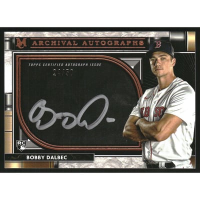 2021 Topps Museum Collection Archival Autographs Copper #AABD Bobby Dalbec