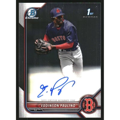 2022 Bowman Chrome Prospect Autographs #CPAEP Eddinson Paulino