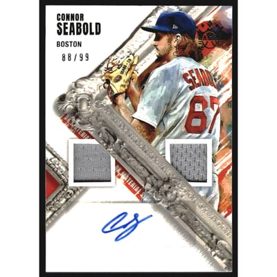 2022 Diamond Kings DK Material Signatures Gold #36 Connor Seabold