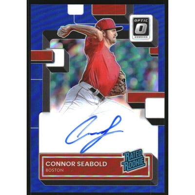 2022 Donruss Optic Rated Rookies Signatures Blue #29 Connor Seabold/49