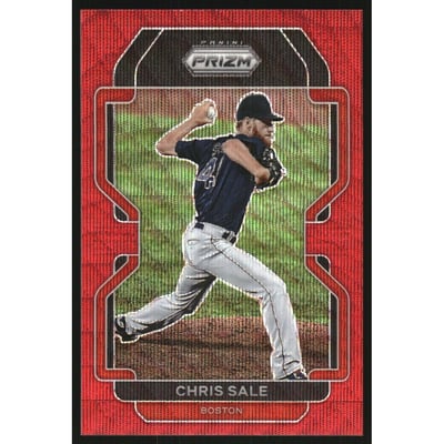 2022 Panini Prizm Prizms Red Wave #205 Chris Sale T2