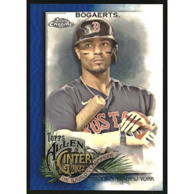 2022 Topps Allen and Ginter Chrome Blue Refractors #43 Xander Bogaerts
